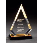 Impress Reflections Arrowhead Acrylic Award Gold Small