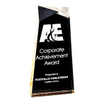 Criss Cross Acrylic Award Gold Medium