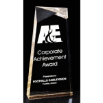Criss Cross Acrylic Award Gold Large