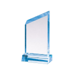 Lucite Award w base BLUE 3'x6-1/4'x3/4'