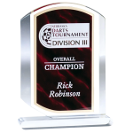 Acrylic Marble Trophy RED