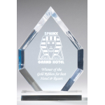 Acrylic arrowhead Award CLEAR