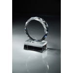 Crystal circle with scalloped edge large