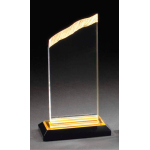 Chisel Top Acrylic Award Gold Large