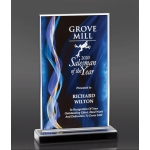 Blue Illusion Acrylic Award 7x11"