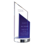 Crystal Blue Rectangle Award