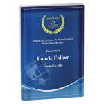 Sublimated Acrylic Award Rectangle on silver pin