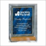 Plaque with stand 3-3/4 X 6 BLUE